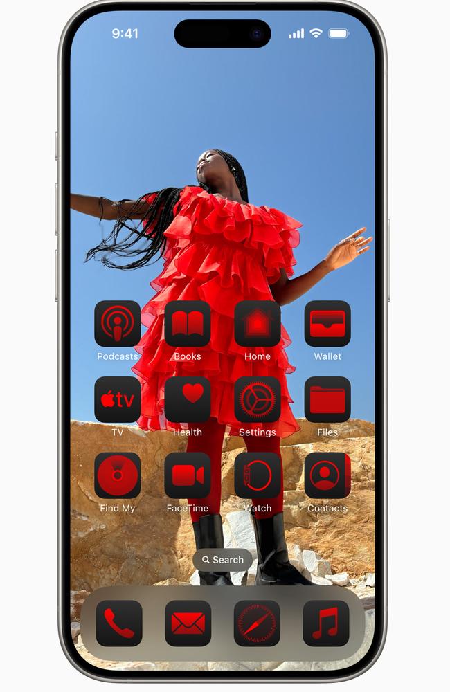 iPhone users can finally place app icons anywhere on the home screen. Picture: Apple