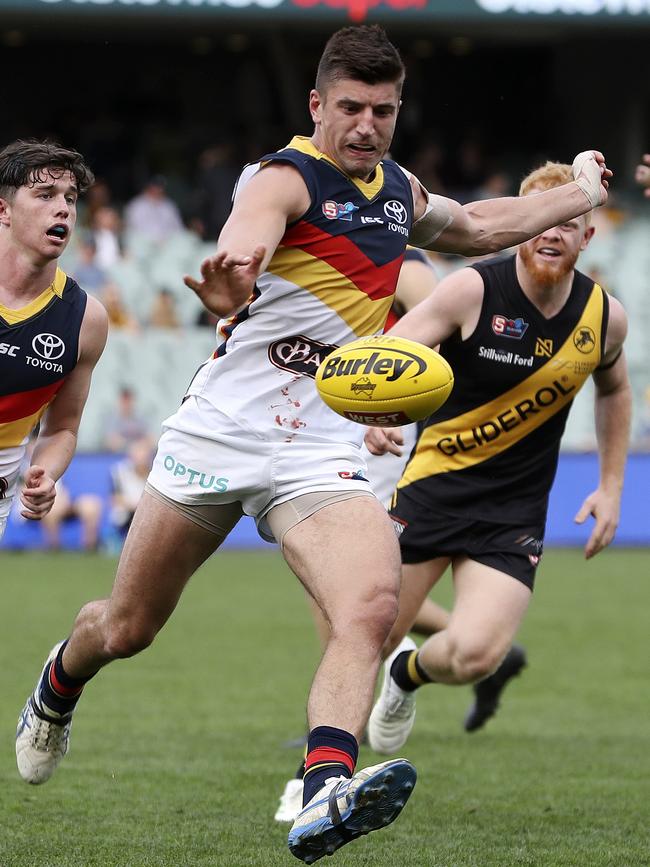 Patrick Wilson in action for former club Adelaide in 2019. Picture: Sarah Reed