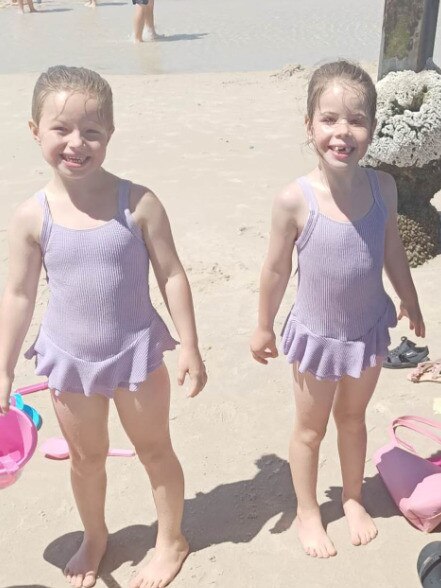 Missing sisters Daniella, 7 and Indianna, 5. Picture: Facebook/Stephanie N Brodie