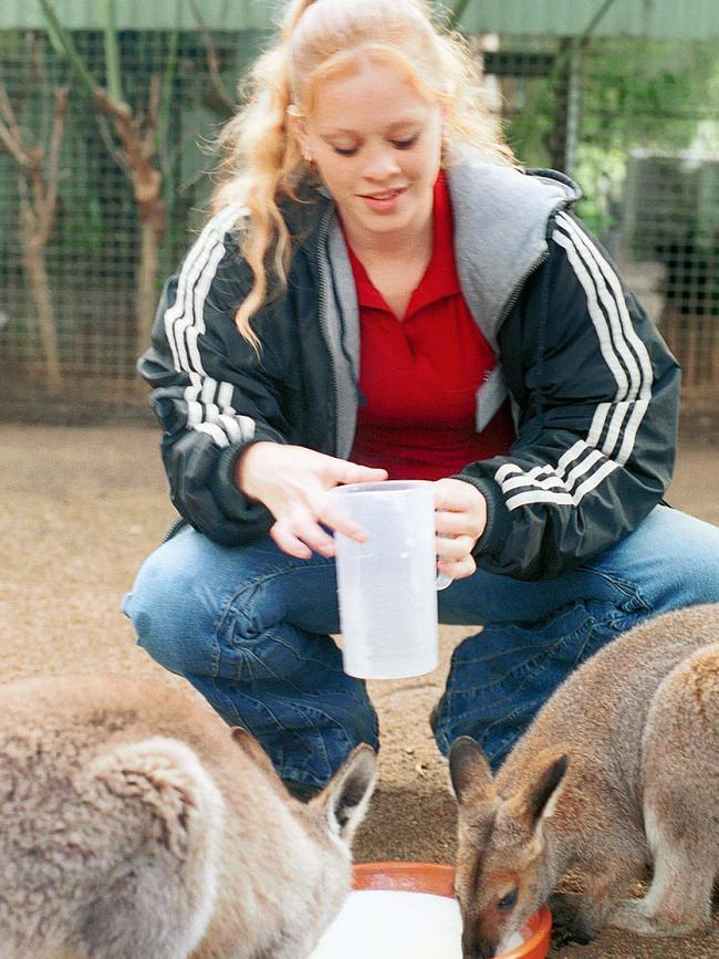 Work Experience student Lauren Elliott during work experience on June 5, 2003. Picture: Ann Moran