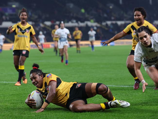 Belinda Gwasamun impressed while playing for Papua New Guinea at the World Cup. Picture: Alex Livesey/Getty Images