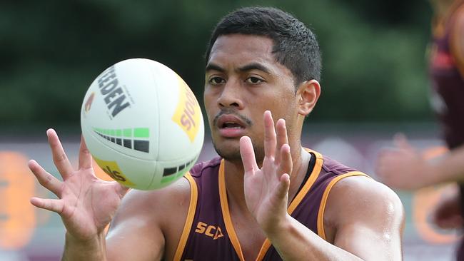 Anthony Milford. The Brisbane Broncos training at Red Hill. Pic Peter Wallis