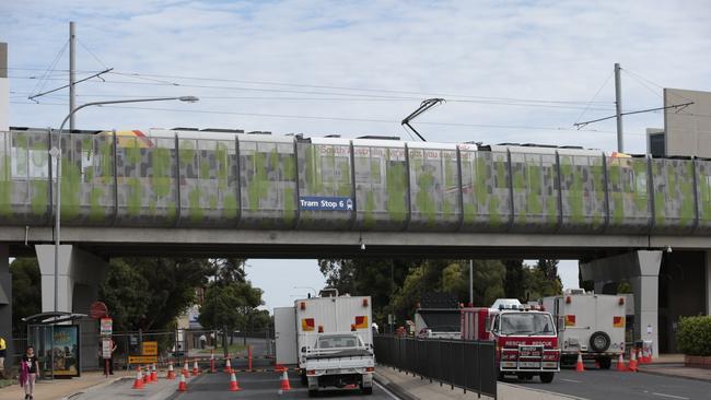 South Rd tram overpass being repaired at Glandore, forcing the state’s busiest road to close.