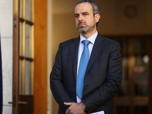 Dr Omar Khorshid, Australian Medical Association President during a press conference at Parliament House. Picture: NCA NewsWire / Gary Ramage.