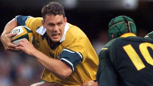 Wallabies player Jason Little in action against the Springboks in 2000.