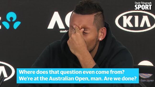 Nick Kyrgios fires back at 'bizarre' question from U.S. reporter