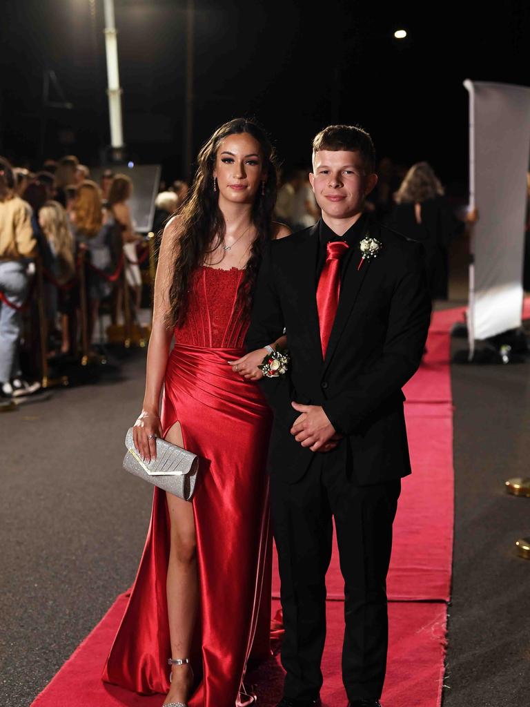 Jamie McGill &amp; Amber Lawford at Xavier Catholic College year 12 formals. Picture: Patrick Woods.