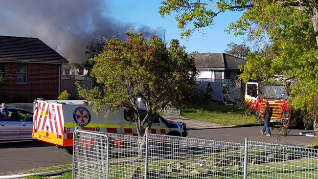 Neighbours said the home was engulfed in flames within minutes. Picture: Supplied