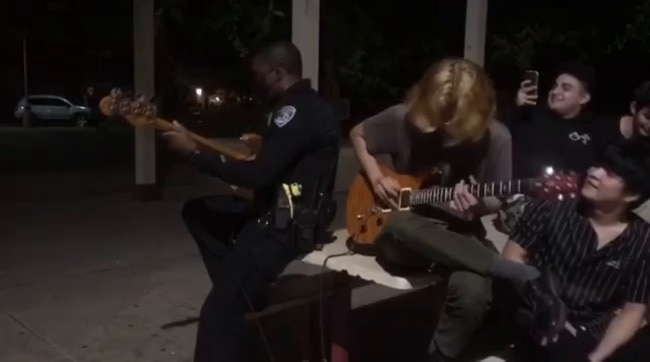 Police Officer Investigating Noise Complaint in Bakersfield Joins Band