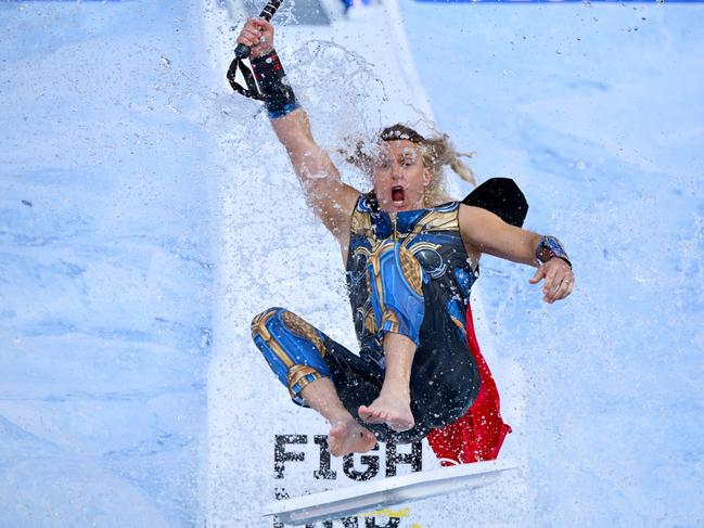 Matt Shirvington as Thor. Picture: Quinn Rooney