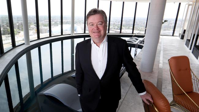 Vicinity Centres CEO Grant Kelley at the Chadstone hotel at Chadstone shopping centre. Picture: David Geraghty