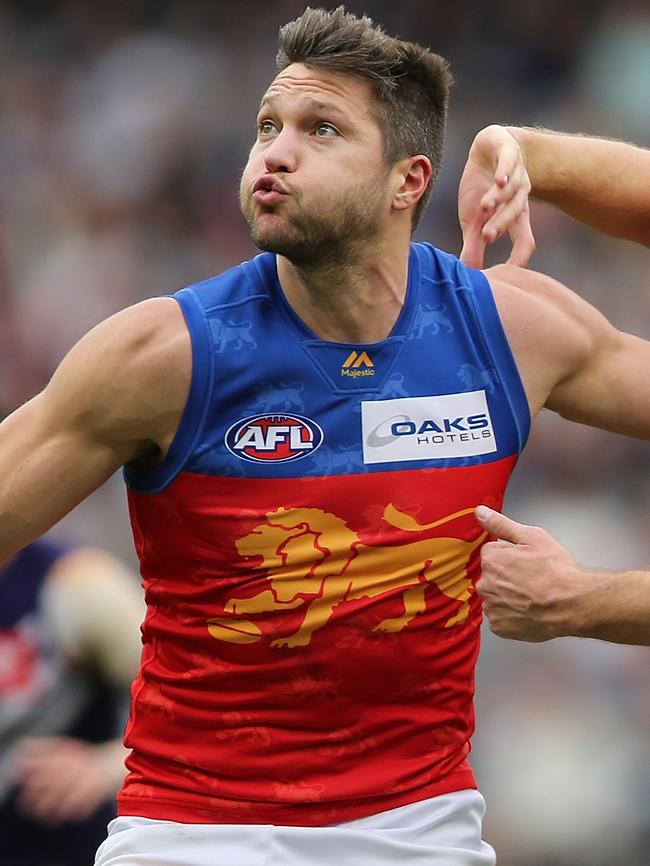 150-gamer Stefan Martin dominated against the Dockers. Pic: Getty Images