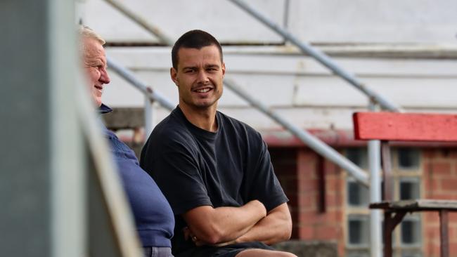 Jack Silvagni watches training. Picture: Carlton Media