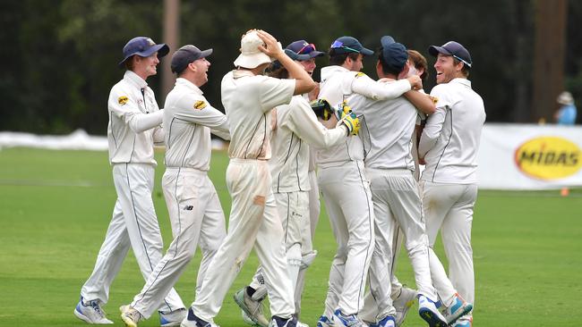 Valley players celebrate earlier in the season. Picture, John Gass