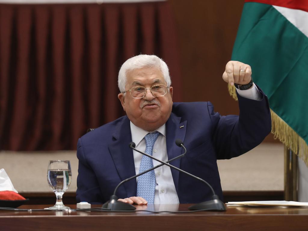 Palestinian President Mahmoud Abbas, pictured here in May 2020, is expected to visit Moscow soon. Picture: AFP