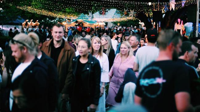 Crowds at the 2019 Hahndorf Christkindlmarkt. Picture: Facebook