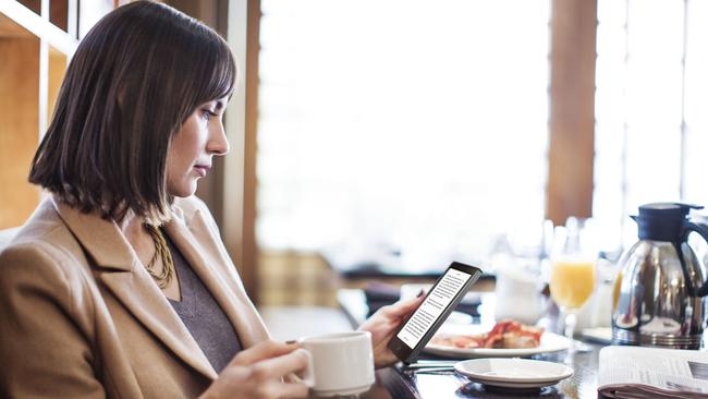 Reading transition ... Australia’s book sales are increasingly digital.