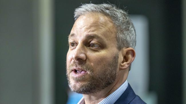 Brett Sutton flew to Canberra on Wednesday to attend the annual dinner for the National Health and Medical Research Council. Picture: David Geraghty