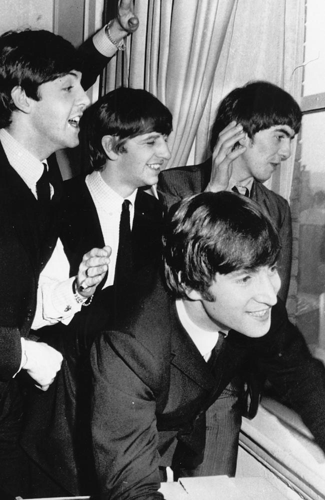 Paul McCartney, Ringo Starr, John Lennon and George Harrison pictured in 1964. Picture: AP Photo