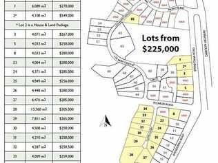 A new brochure has been released advertising 18 new lots released within Beecher Estates. Picture: Lowtian