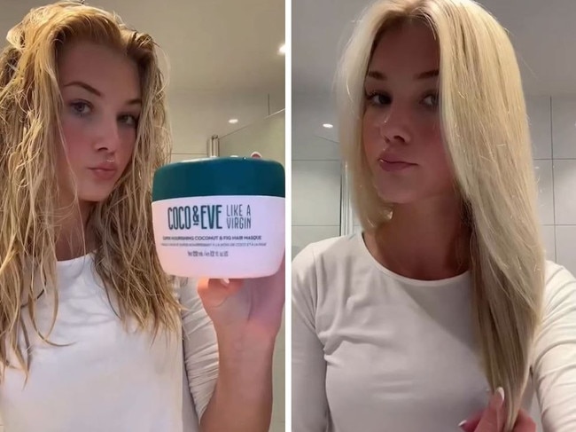 ‘Life saver’ hair buy that ‘vanished my frizz’. Picture: Instagram/Coco & Eve.