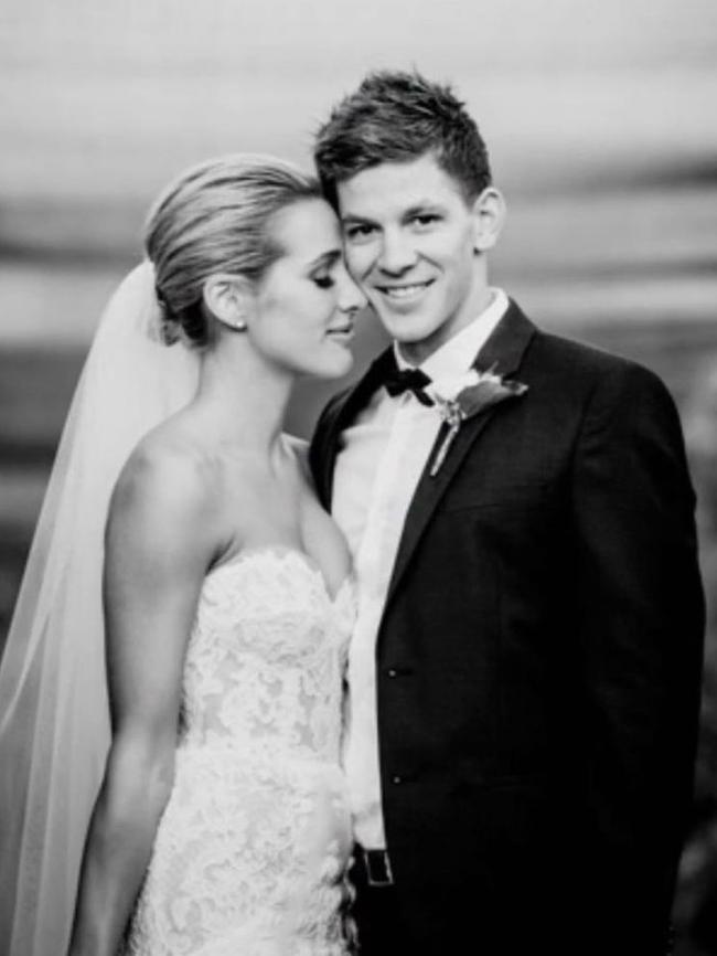 Tim Paine and his wife Bon.