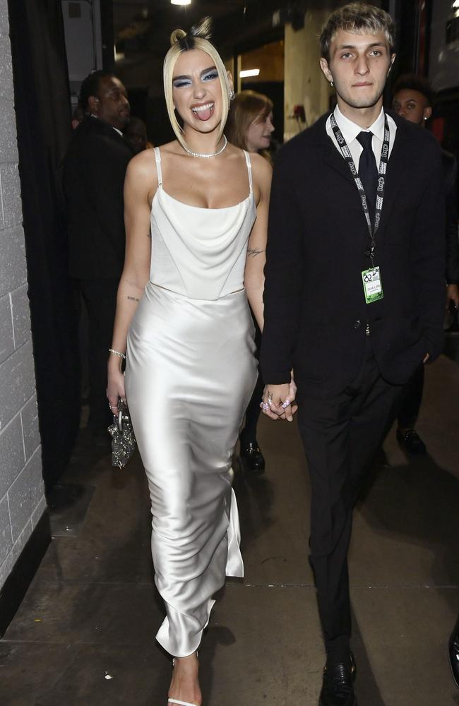 Dua Lipa and Anwar Hadid. Picture: Getty Images