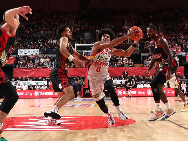 Tai Webster drives to the basket. Picture: Getty