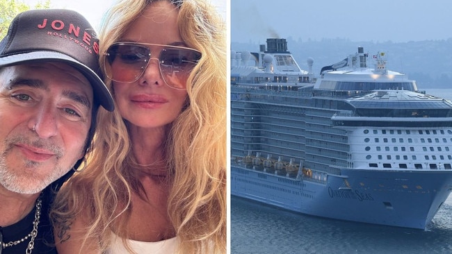 The couple was onboard for an ’80s-themed cruise. Picture: Instagram/AAP