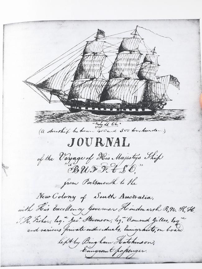 Young Bingham Hutchinson kept a diary during his time on the <i>Buffalo</i>. His great-grandson, Tom Hutchinson, has the original diary. Picture Sarah Reed