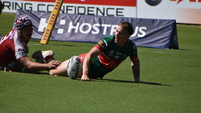 Meninga Cup semi-final action between the Redcliffe Dolphins and Wynnum-Manly Seagulls. Saturday April 15, 2023.