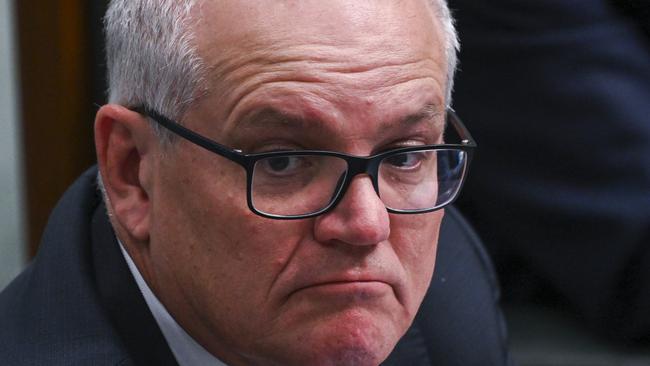 CANBERRA, AUSTRALIA - NewsWire Photos September 06, 2022: Scott Morrison MP during Question Time at Parliament House in Canberra. Picture: NCA NewsWire / Martin Ollman