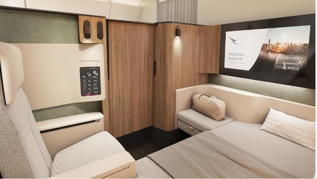 Qantas’ Project Sunrise flights will offer first class passengers a swish new suite.