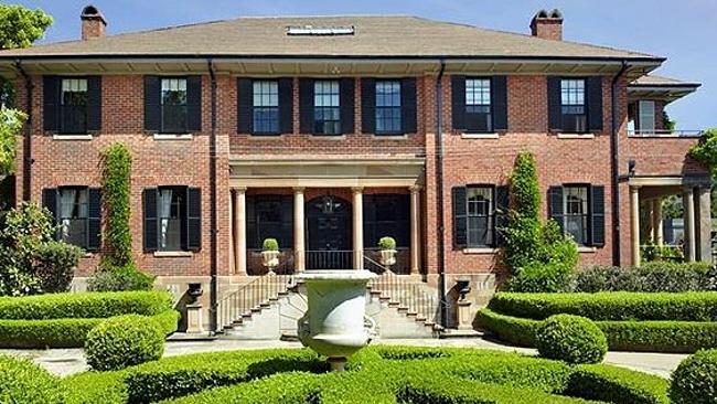 Super star rental: This luxurious Georgian mansion in Bellevue Hill costs up to $40,000 a week to rent.