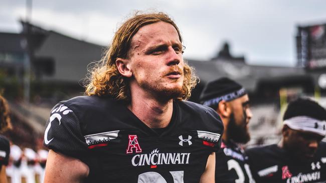 Mason Fletcher is making a name for himself in the US. Picture: Cincinnati Bearcats