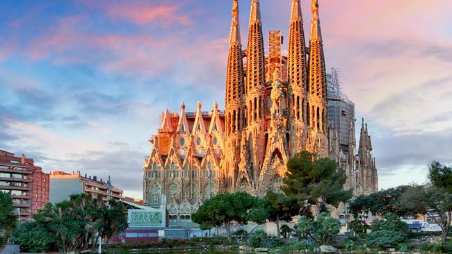 The Sagrada Familia basilica in Barcelona.