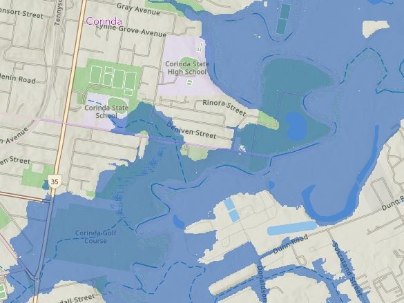 Brisbane flood mapping for Cyclone Alfred: Corinda and Rocklea