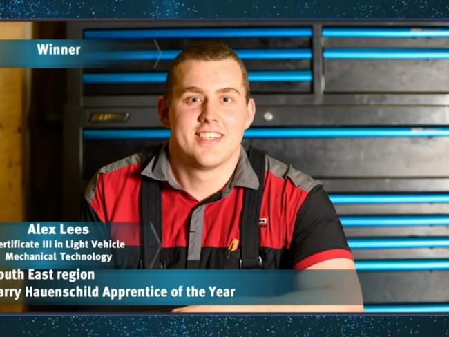 One-armed mechanic Alex Lees is one step closer to being Queensland's Apprentice of the Year