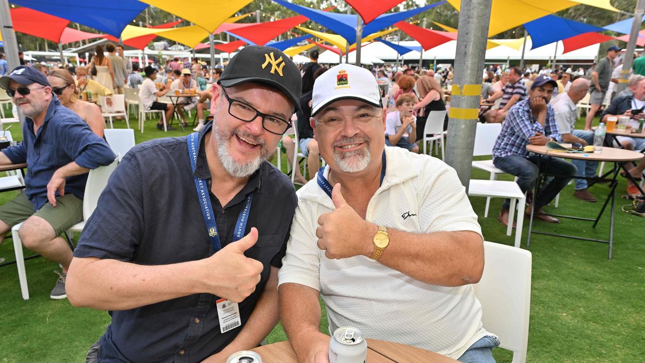 DECEMBER 6, 2024: Fans enjoying the atmosphere at Adelaide Oval for the Test Cricket Australia v India. Picture: Brenton Edwards