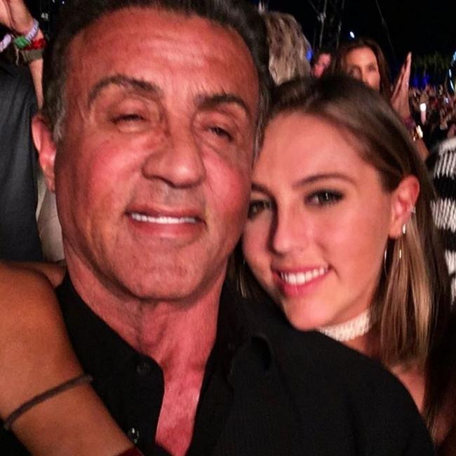 Coachella 2016 on social media... Sylvester and Sophia Stallone. Picture: Instagram