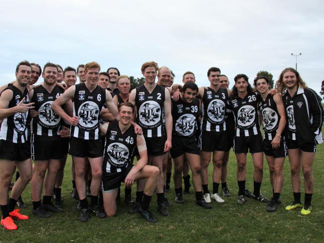 South Barwon forward Andrew Boseley played with his brothers James and Lachlan for Wickliffe-Lake Bolac at the weekend. Picture: Contributed