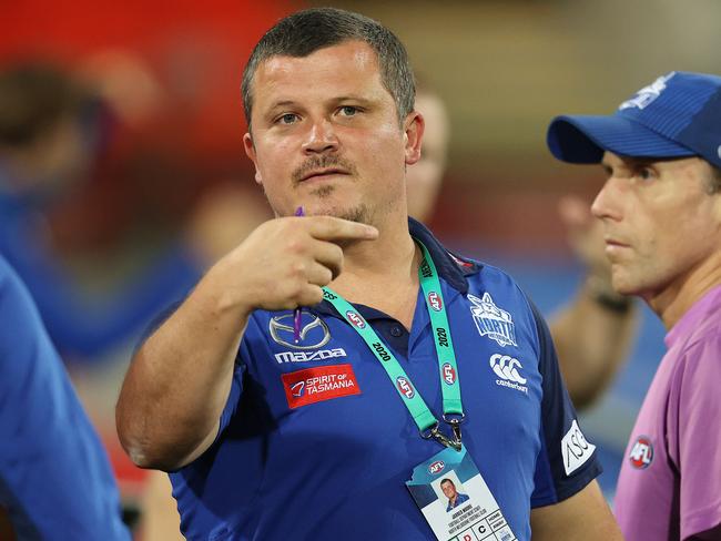 North Melbourne assistant coach Jarred Moore. Pic: Michael Klein