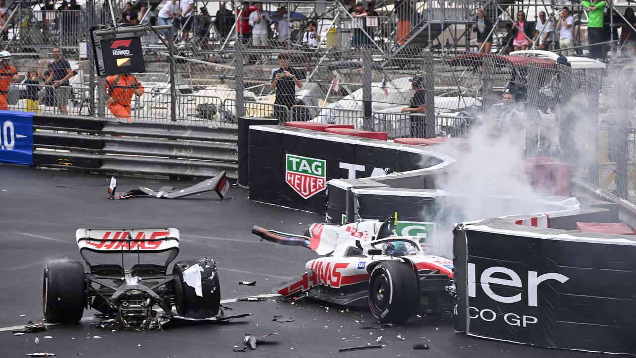 Monaco Grand Prix 2022: Mick Schumacher car splits in half, F1 news ...