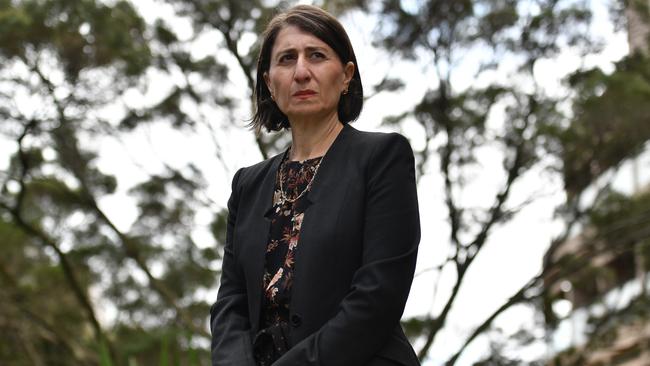 Premier Gladys Berejiklian said “this is the most concerned” authorities had been since the Crossroads cluster began. Picture: Sam Mooy/Getty Images