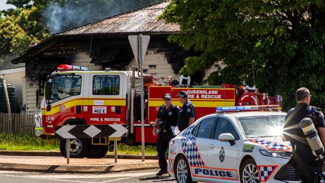 House fire on River Rd, Kingaroy, December 21, 2021. Picture: Dominic Elsome