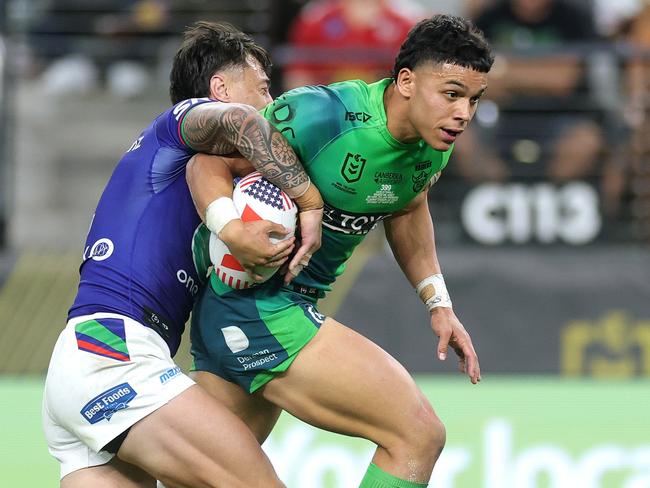 Savelio Tamale will line up on the wing for the Raiders. Picture: Ezra Shaw/Getty Images