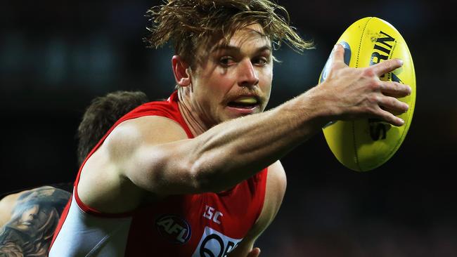 Sydney defender Dane Rampe had a tough path to the AFL. Picture: Toby Zerna