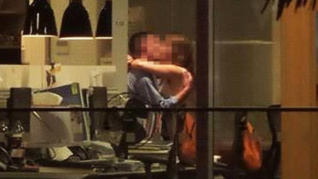 Co-workers caught in office sex romp