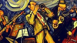 A 'drunk jazz band' as interpreted by artificial intelligence if they had been painted by great artists such as Vincent van Gogh and Pablo Picasso. Pictures created by Rob Morrison as part of a set of 14 that will be revealed and sold at the South Coast Jazz Festival in Goolwa, South Australia next month.<a href="http://sajazzfestivalsinc.com/" title="sajazzfestivalsinc.com">http://sajazzfestivalsinc.com/</a>