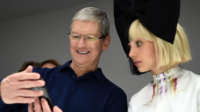 Apple chief executive Tim Cook, pictured, is expected to unveil new iPhones at an Apple event in Cupertino on September 13. Picture: AFP